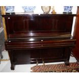 A GOOD UPRIGHT IRON FRAME PIANO, by Chappell & Co. Ltd. London, with 46.