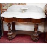 A VICTORIAN MAHOGANY DUCHESS STYLE WASH STAND