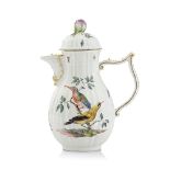 MEISSEN A MEISSEN PORCELAIN COFFEE POT WITH COVER, circa 1740.CAFFETTIERA CON COPERCHIO IN