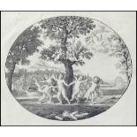 ALBANI FRANCESCO b. 1578 d. 1660 Ink on paper; some defects.(seguace di) Danza di amorini (XIX