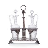 ARGENTI D'EPOCA A SILVER CRUET, NOVARA, mid of 19th Century; replacements.OLIERA IN ARGENTO, NOVARA,