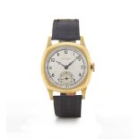 ULYSSE NARDIN ANNI '30. C. square-shaped, 18K yellow gold. D. two-tone silvered with painted