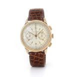 GIRARD PERREGAUX CRONOGRAFO ANNI '50. C. pink gold plated with stainless steel case back and