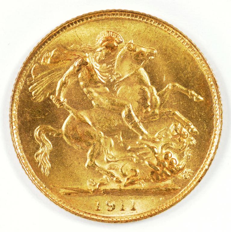 GOLD COIN.  SOVEREIGN 1911