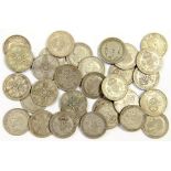 SILVER COINS.  UNITED KINGDOM HALF CROWN PERIOD 1020-46 (31)