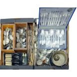 MISCELLANEOUS PLATE WARE, MAINLY FLATWARE