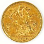 GOLD COIN.  SOVEREIGN 1889