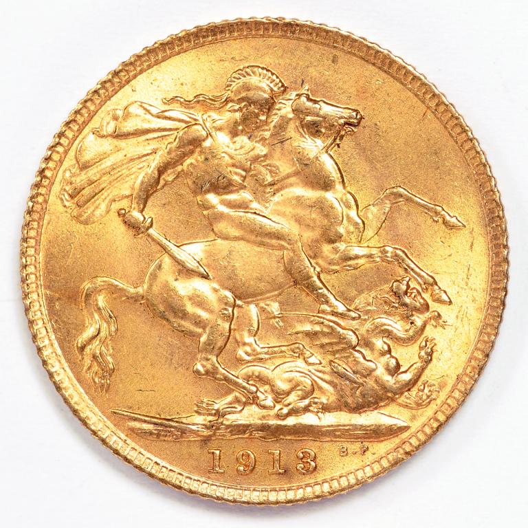 GOLD COIN. SOVEREIGN 1913 - Image 2 of 2