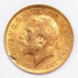 GOLD COIN. HALF SOVEREIGN 1914