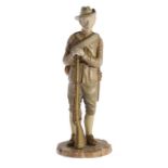 A ROYAL WORCESTER FIGURE OF AN IMPERIAL YEOMAN, 1900 18.5cm h, printed mark, title, Rd and shape