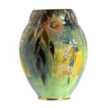 A CARLTON WARE BABYLON VASE, C1930 28cm h, printed mark, pattern 4125/3987 ++In fine condition and