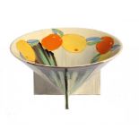 CLARICE CLIFF. AN A J WILKINSON DELICIA CITRUS CONICAL BOWL, C1920 23cm diam, printed marks ++One or