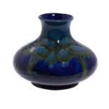 A MOORCROFT MOONLIT BLUE VASE, C1922-27 10cm h, impressed marks, blue painted initials ++In fine