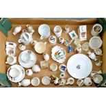 A COLLECTION OF WILTSHAW & ROBINSON CARLTON WARE, CHELSON CHINA, GEMMA CHINA AND OTHER CRESTED WARE,