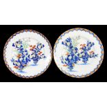 A PAIR OF FUKAGAWA PORCELAIN PLATES, 24.5CM DIAM, EARLY 20TH CENTURY