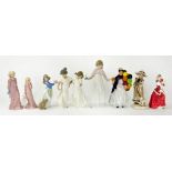 MISCELLANEOUS FIGURES, INCLUDING DOULTON LADY, NAO, ETC