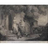 GEORGE KEATING AFTER FRANCIS WHEATLEY - RUSTIC BENEVOLENCE; RUSTIC SYMPATHY, A PAIR, MEZZOTINTS,