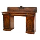 A VICTORIAN MAHOGANY SIDEBOARD, 153CM W