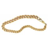 AN 18CT GOLD CURB WATCH CHAIN, EARLY 20TH CENTURY, 31G