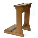 A 20TH CENTURY OAK PRAYER STAND