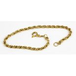 A GOLD BRACELET, MARKED 14K 585, 5.5G