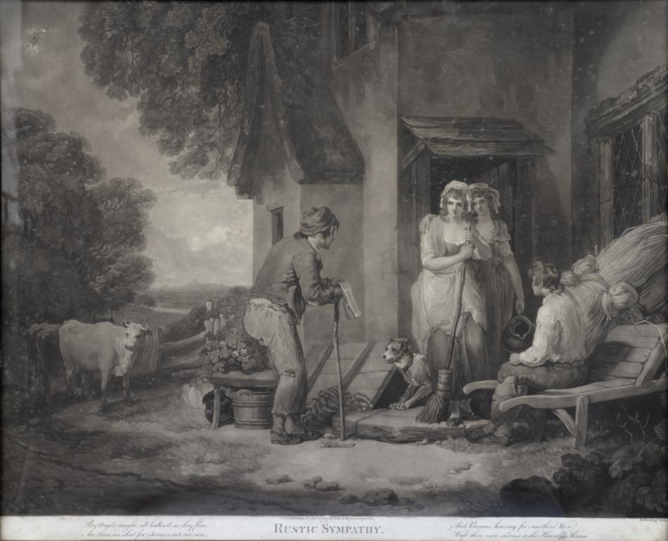 GEORGE KEATING AFTER FRANCIS WHEATLEY - RUSTIC BENEVOLENCE; RUSTIC SYMPATHY, A PAIR, MEZZOTINTS, - Image 2 of 2