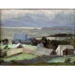 DAVID BIRCH, ROI - HARLECH CASTLE, NORTH WALES, OIL ON CANVAS, LAID ON PANEL, 28CM X 36.5CM