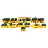 DINKY TOYS A GROUP OF BOXED MILITARY VEHICLES COMPRISING 626 MILITARY AMBULANCE, 697 25 POUNDER