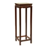 A CHINESE HARDWOOD STAND, 91CM H