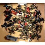 A QUANTITY OF WILLIAM BRITAINS AND OTHER HOLLOW CAST SOLDIERS, ETC