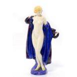 A ROYAL DOULTON FIGURE OF THE BATHER, C1928 19.5cm h, impressed and printed marks, painted title,