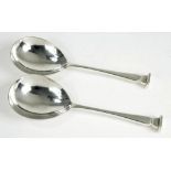A PAIR OF EDWARD VII SILVER SEAL TOP SPOONS, LONDON 1907, 4OZS