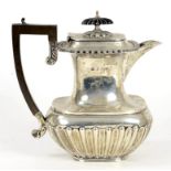 AN EDWARD VII SILVER LIDDED JUG, 15.5CM H, BIRMINGHAM 1905, 13OZS 10DWTS GROSS