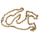 A 9CT GOLD NECKLACE, 9.3G