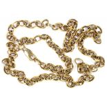 A 9CT GOLD NECKLET, 27.5G