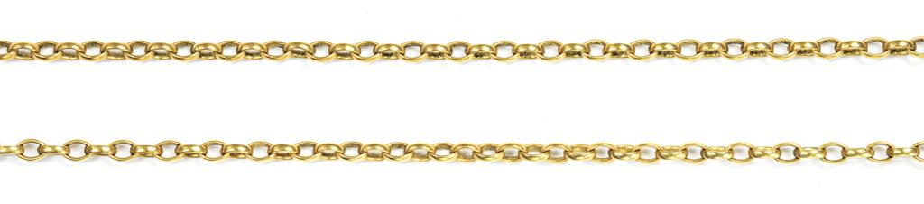 A GOLD NECKLET, 12.8G