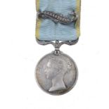 CRIMEA MEDAL, one clasp Sebastopol, unnamed ++++