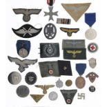 GERMANY, THIRD REICH. A COLLECTION OF MILITARY AND CIVILIAN AWARDS including War Merit Cross 2nd Cl.