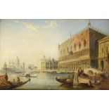 EDWARD PRITCHETT (FL 1828-1864) PALAZZO DUCALE,VENICE signed, oil on canvas, 29 x 44cm ++In fine