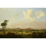 HENRY SMYTH (FL MID 19TH C) VIEW OF NOTTINGHAM FROM THE WILFORD HILLS signed and dated 1846, oil