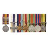 WORLD WAR TWO MC GROUP OF SIX Military Cross, reverse dated 1941, 1939-1945 Star, Africa Star,