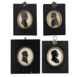 BRITISH PROFILIST, EARLY 19TH C SILHOUETTES OF GENTLEMEN OF THE SHAND FAMILY one identified as Henry