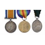 WORLD WAR ONE PAIR British War Medal and Victory Medal 24735 PTE L LUDLAM N STAFF R, Silver War