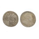 ENGLAND, MILLED SILVER George I Shilling, 1723 SSC, F-VF