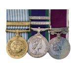 POST WORLD WAR TWO GROUP OF FOUR United Nations Korea Medal, General Service Medal, two clasps