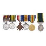 ANGLO BOER WAR 'DEFENDER'S' GROUP OF SIX Queen's South Africa Medal, three clasps Defence of