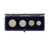 MAUNDY SET. EDWARD VII, 1902, contemporary Spink box, BU