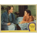 ELIZABETH TAYLOR (1932-2011) SIGNED LOBBY CARD FOR THE 1944 FILM NATIONAL VELVET signed and