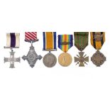 WORLD WAR ONE MC AND AFC GROUP OF SIX Military Cross, Air Force Cross, British War Medal, Victory