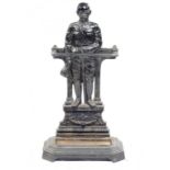 A VICTORIAN CAST IRON FIGURAL UMBRELLA STAND BY BENNETTS IRONFOUNDRY CO, MANCHESTER, C1900 in the